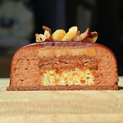 Entremet chocolat & noisette