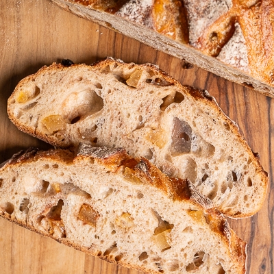 Pavé de Noël tranché