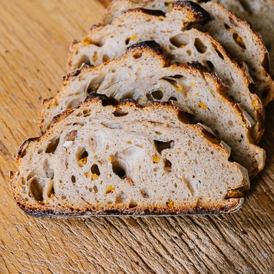 Marron mandarine tranché